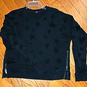 RAILS MARLO FLOCKED AND STARS SWEATSHIRT sz L